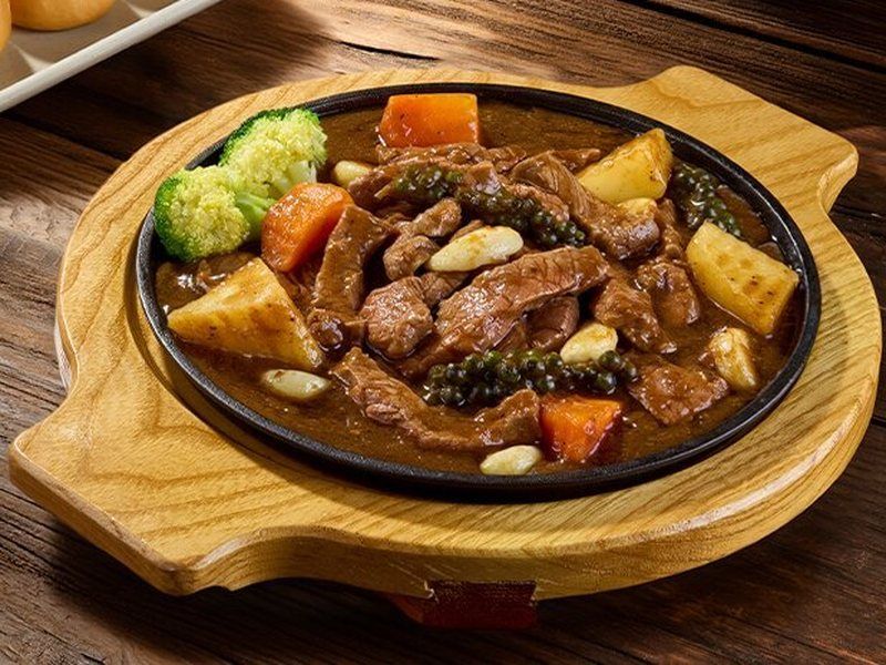 Bò cháy tiêu xanh bánh bao – Bò Tơ Quán Mộc