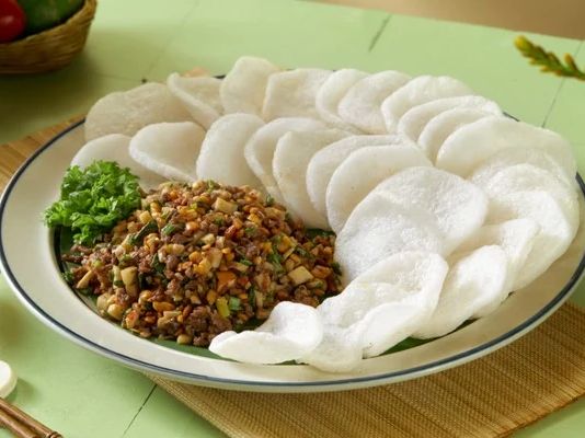 Bò nấm xúc phồng tôm – Bò Tơ Quán Mộc